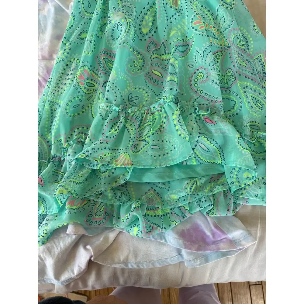 Chilren's Place tie dye and teal Dress bundle size 7/8